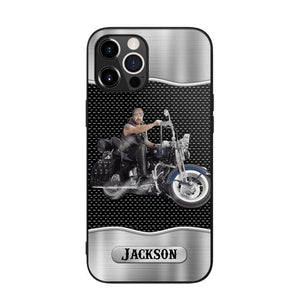 Personalized Grumpy Old Man Biker Phone Case Printed 22AUG-DT22