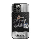 Personalized Grumpy Old Man Biker Phone Case Printed 22AUG-DT22