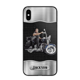 Personalized Grumpy Old Man Biker Phone Case Printed 22AUG-DT22