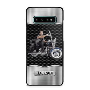 Personalized Grumpy Old Man Biker Phone Case Printed 22AUG-DT22