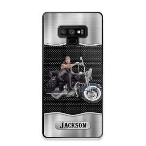 Personalized Grumpy Old Man Biker Phone Case Printed 22AUG-DT22