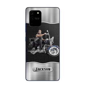 Personalized Grumpy Old Man Biker Phone Case Printed 22AUG-DT22