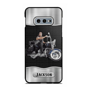 Personalized Grumpy Old Man Biker Phone Case Printed 22AUG-DT22