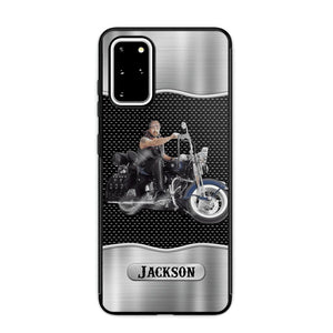 Personalized Grumpy Old Man Biker Phone Case Printed 22AUG-DT22