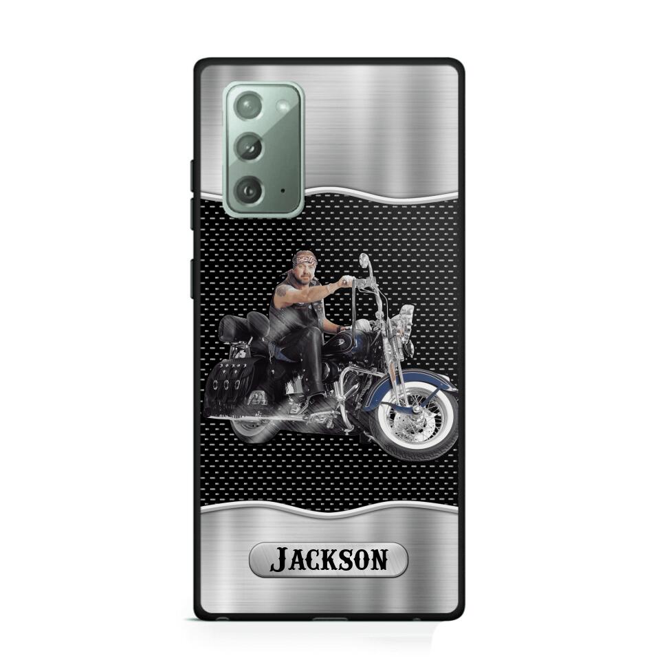 Personalized Grumpy Old Man Biker Phone Case Printed 22AUG-DT22