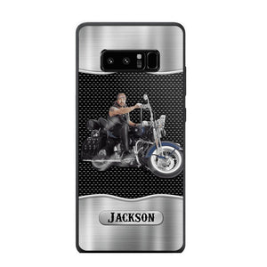 Personalized Grumpy Old Man Biker Phone Case Printed 22AUG-DT22