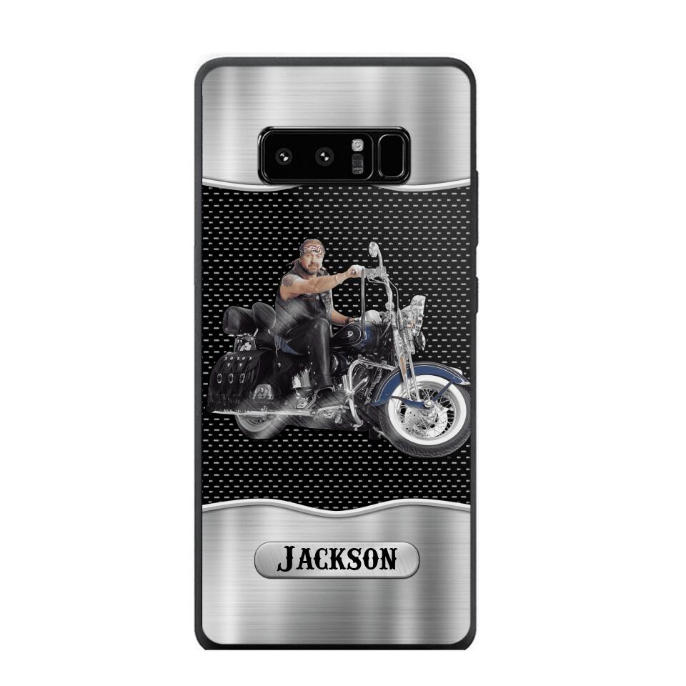 Personalized Grumpy Old Man Biker Phone Case Printed 22AUG-DT22