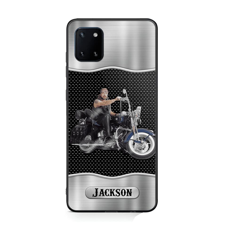 Personalized Grumpy Old Man Biker Phone Case Printed 22AUG-DT22