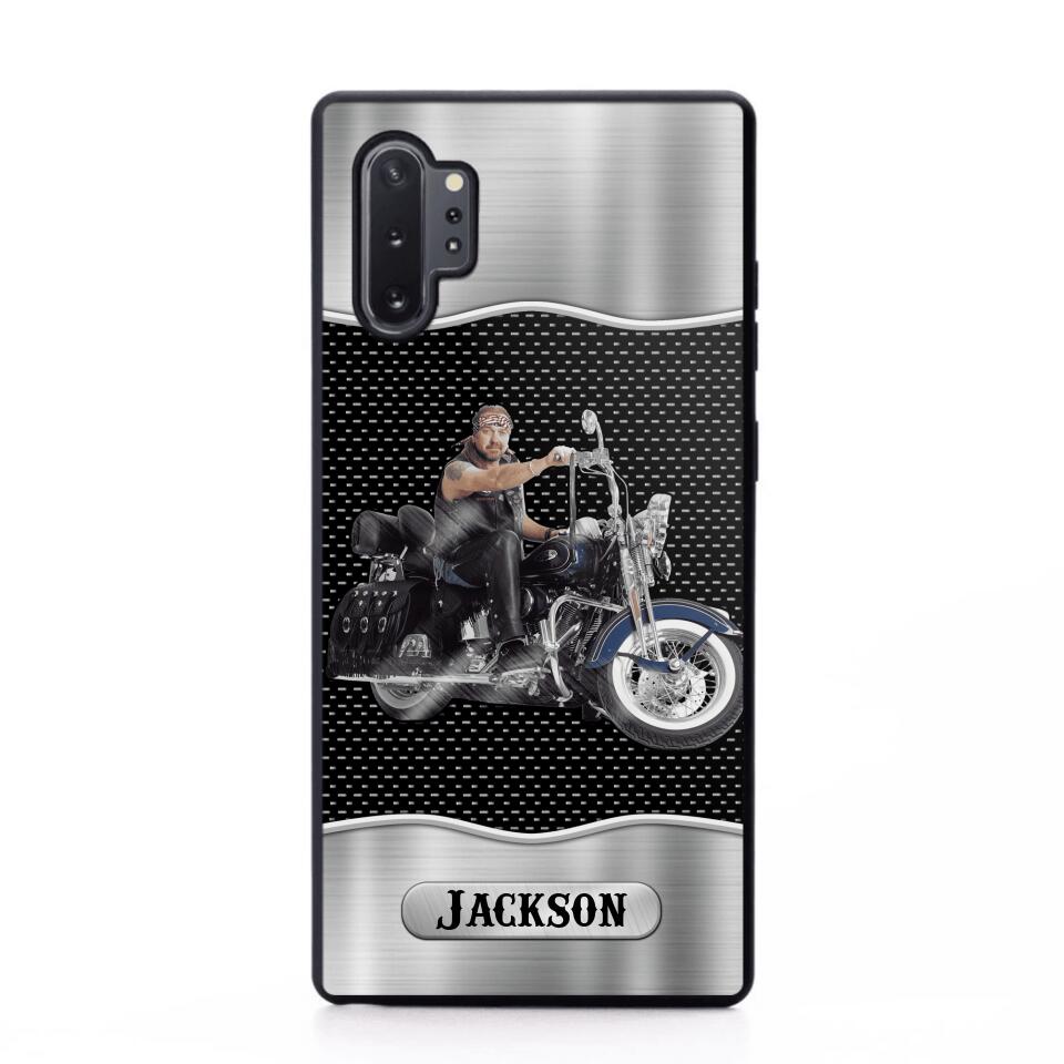 Personalized Grumpy Old Man Biker Phone Case Printed 22AUG-DT22