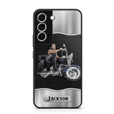 Personalized Grumpy Old Man Biker Phone Case Printed 22AUG-DT22