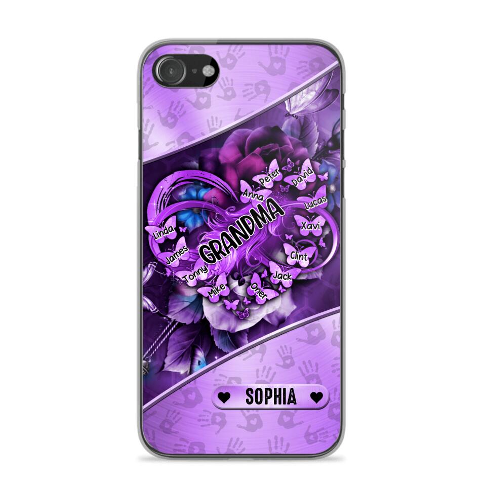 Personalized Grandma Kid Phone Case Printed 22AUG-DT22