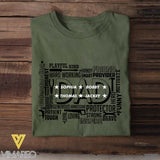 Personalized Dad Kid Name Tshirt Printed QTDT2308