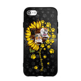 Personalized You are My Sunshine Sunflower Dog Paw Phone Case Printed 22AUG-DT23