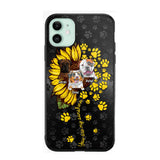 Personalized You are My Sunshine Sunflower Dog Paw Phone Case Printed 22AUG-DT23