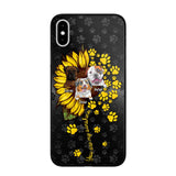 Personalized You are My Sunshine Sunflower Dog Paw Phone Case Printed 22AUG-DT23