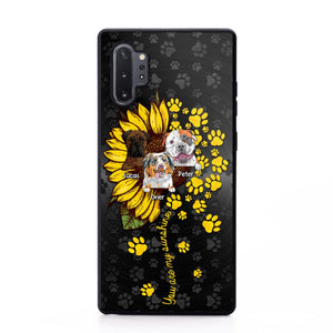 Personalized You are My Sunshine Sunflower Dog Paw Phone Case Printed 22AUG-DT23