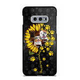 Personalized You are My Sunshine Sunflower Dog Paw Phone Case Printed 22AUG-DT23