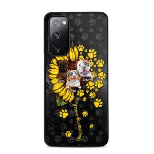 Personalized You are My Sunshine Sunflower Dog Paw Phone Case Printed 22AUG-DT23