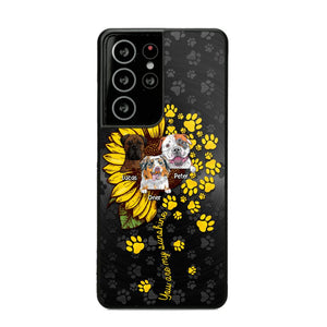 Personalized You are My Sunshine Sunflower Dog Paw Phone Case Printed 22AUG-DT23