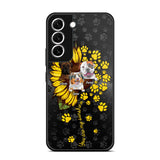 Personalized You are My Sunshine Sunflower Dog Paw Phone Case Printed 22AUG-DT23