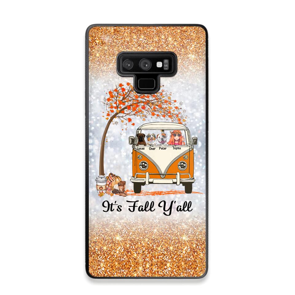 Personalized It's The Most Wonderful Time Of The Year Fall Y'all Dog Phonecase Printed QTVQ2408