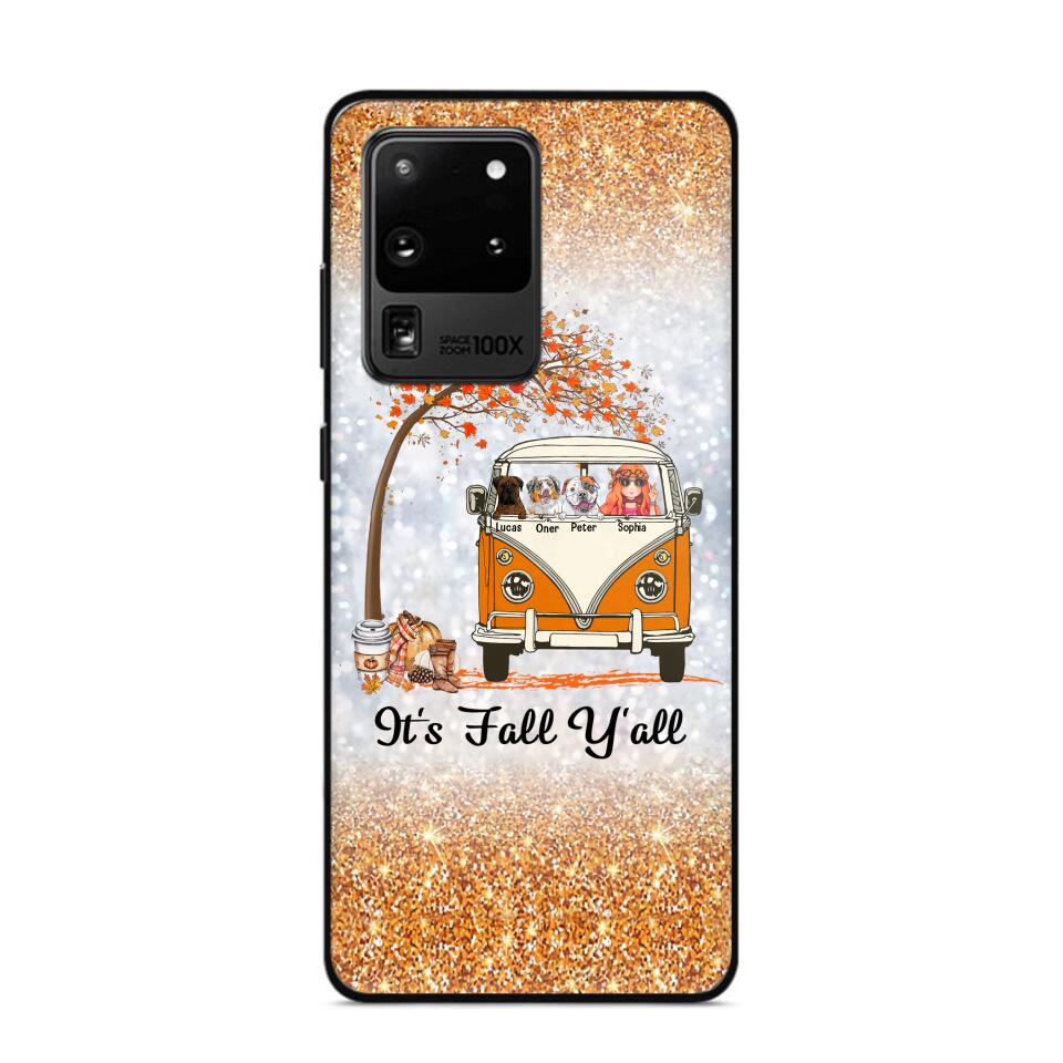 Personalized It's The Most Wonderful Time Of The Year Fall Y'all Dog Phonecase Printed QTVQ2408