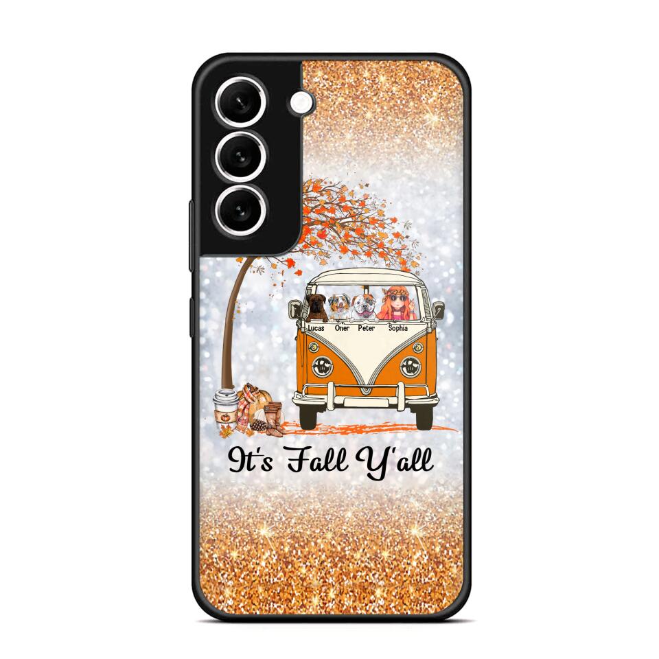 Personalized It's The Most Wonderful Time Of The Year Fall Y'all Dog Phonecase Printed QTVQ2408