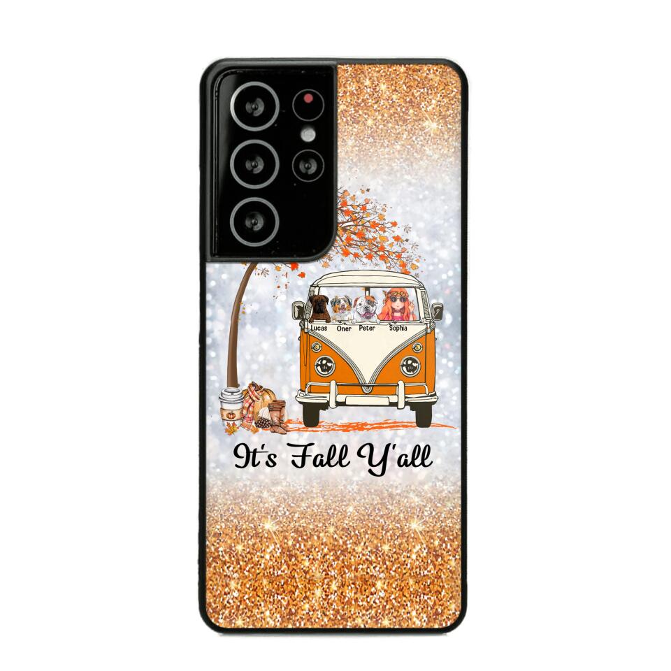 Personalized It's The Most Wonderful Time Of The Year Fall Y'all Dog Phonecase Printed QTVQ2408