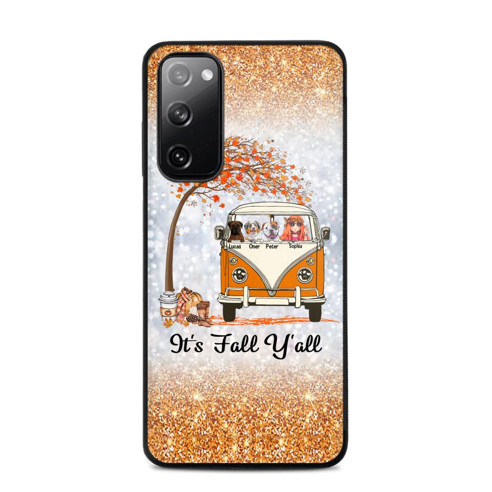 Personalized It's The Most Wonderful Time Of The Year Fall Y'all Dog Phonecase Printed QTVQ2408