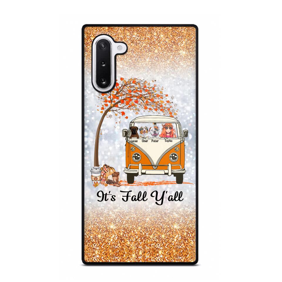 Personalized It's The Most Wonderful Time Of The Year Fall Y'all Dog Phonecase Printed QTVQ2408