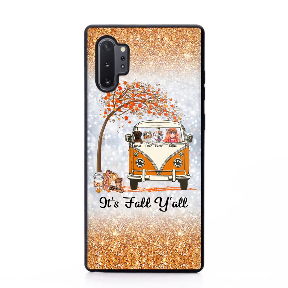 Personalized It's The Most Wonderful Time Of The Year Fall Y'all Dog Phonecase Printed QTVQ2408