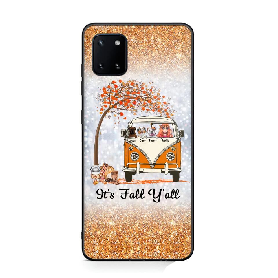 Personalized It's The Most Wonderful Time Of The Year Fall Y'all Dog Phonecase Printed QTVQ2408