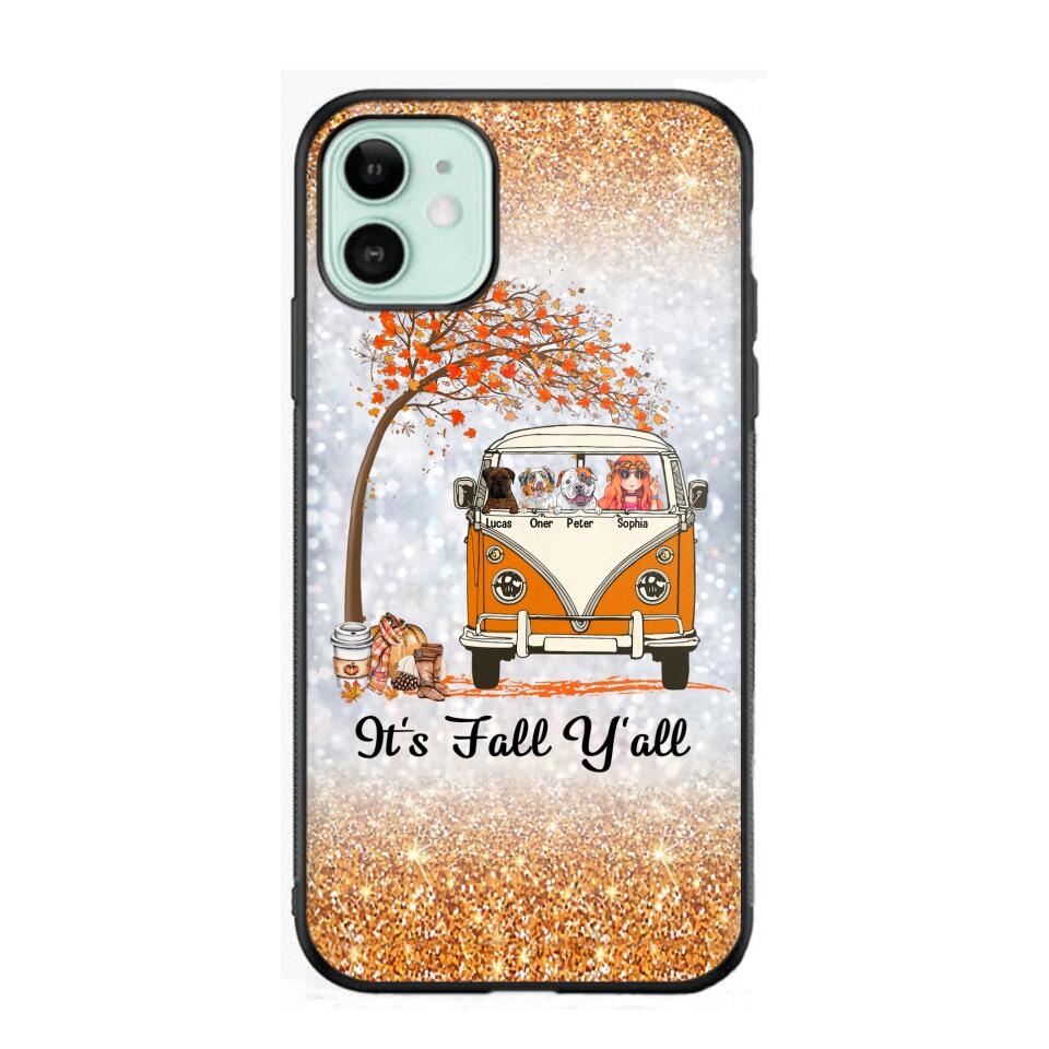 Personalized It's The Most Wonderful Time Of The Year Fall Y'all Dog Phonecase Printed QTVQ2408