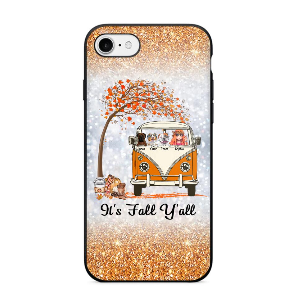 Personalized It's The Most Wonderful Time Of The Year Fall Y'all Dog Phonecase Printed QTVQ2408