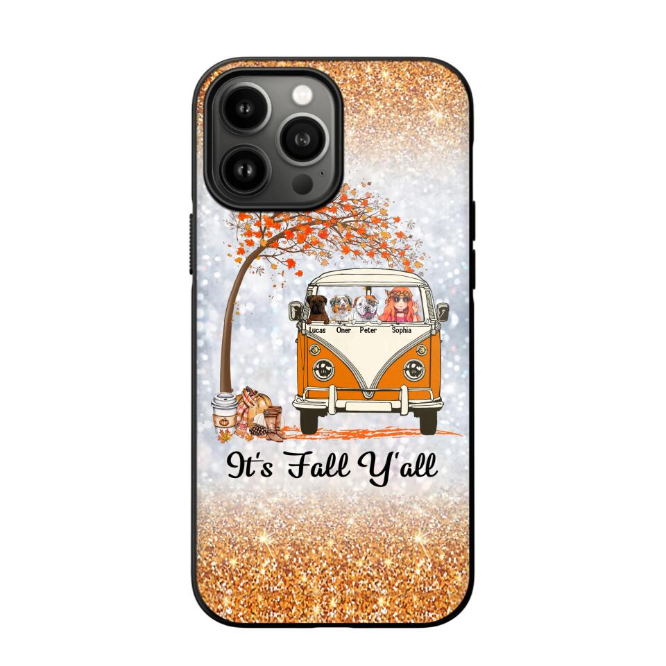 Personalized It's The Most Wonderful Time Of The Year Fall Y'all Dog Phonecase Printed QTVQ2408