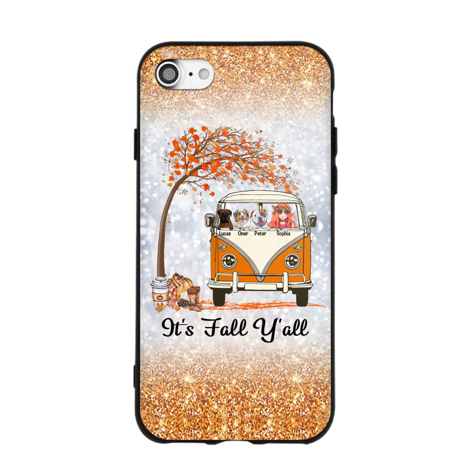 Personalized It's The Most Wonderful Time Of The Year Fall Y'all Dog Phonecase Printed QTVQ2408