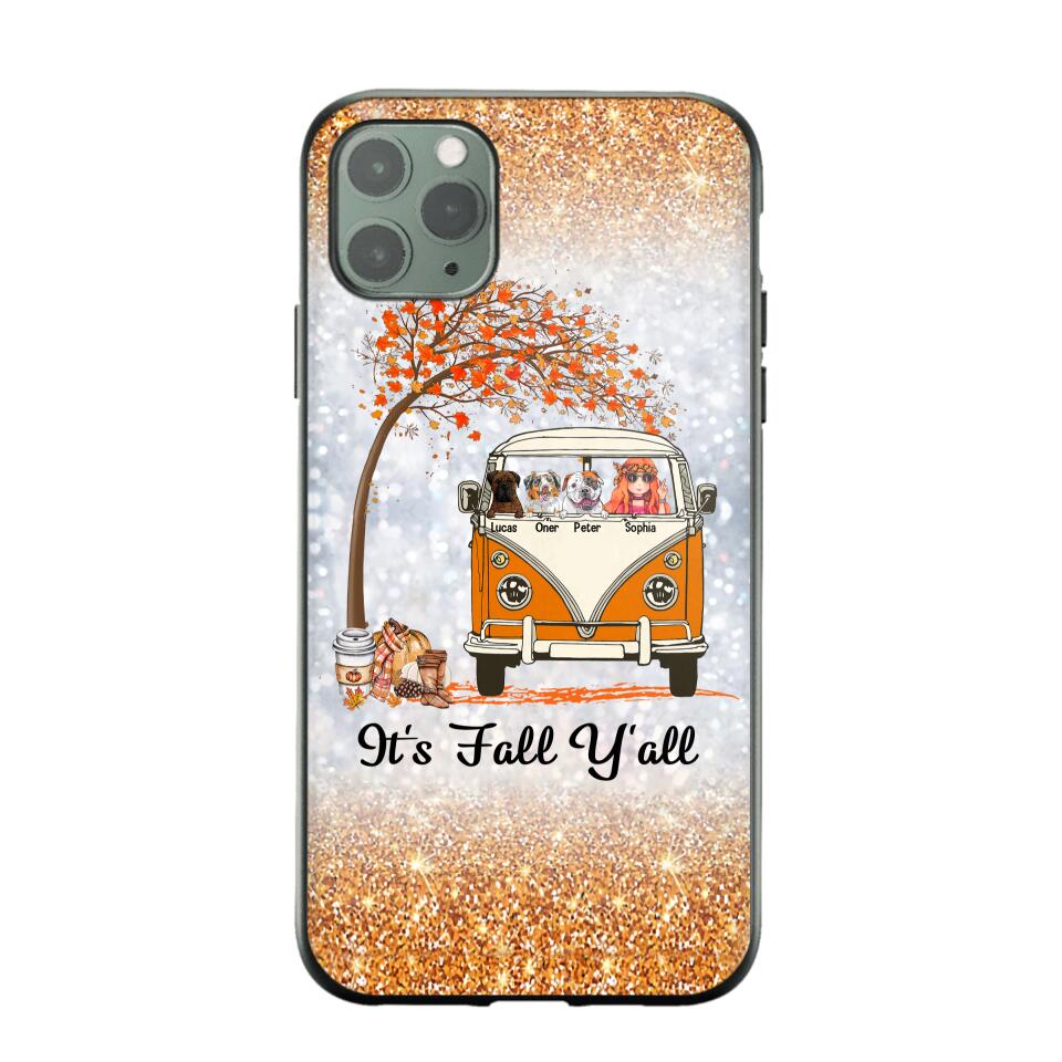 Personalized It's The Most Wonderful Time Of The Year Fall Y'all Dog Phonecase Printed QTVQ2408