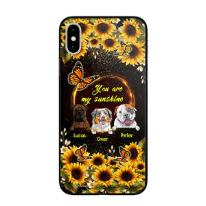 Personalized You are My Sunshine Sunflower Dog Paw Phone Case Printed 22AUG-MA23