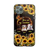 Personalized You are My Sunshine Sunflower Dog Paw Phone Case Printed 22AUG-MA23