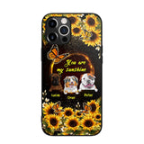 Personalized You are My Sunshine Sunflower Dog Paw Phone Case Printed 22AUG-MA23