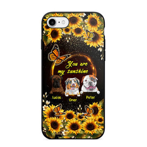 Personalized You are My Sunshine Sunflower Dog Paw Phone Case Printed 22AUG-MA23