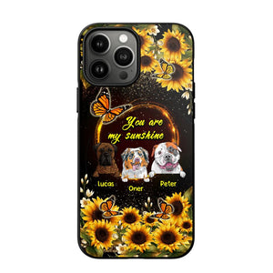 Personalized You are My Sunshine Sunflower Dog Paw Phone Case Printed 22AUG-MA23