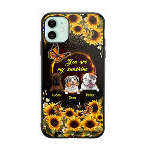 Personalized You are My Sunshine Sunflower Dog Paw Phone Case Printed 22AUG-MA23