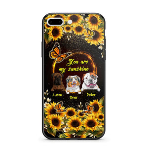 Personalized You are My Sunshine Sunflower Dog Paw Phone Case Printed 22AUG-MA23