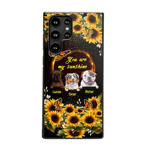 Personalized You are My Sunshine Sunflower Dog Paw Phone Case Printed 22AUG-MA23