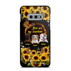 Personalized You are My Sunshine Sunflower Dog Paw Phone Case Printed 22AUG-MA23