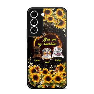 Personalized You are My Sunshine Sunflower Dog Paw Phone Case Printed 22AUG-MA23