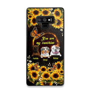 Personalized You are My Sunshine Sunflower Dog Paw Phone Case Printed 22AUG-MA23