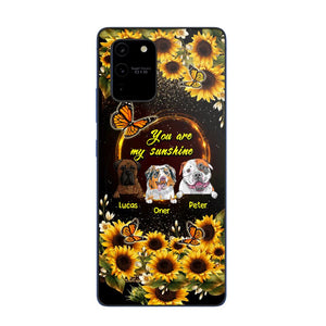 Personalized You are My Sunshine Sunflower Dog Paw Phone Case Printed 22AUG-MA23