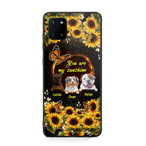 Personalized You are My Sunshine Sunflower Dog Paw Phone Case Printed 22AUG-MA23